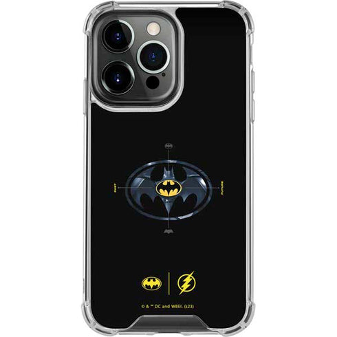 DC Comics The Flash Movie: Batman Multiverse Logos iPhone 14 Pro Clear Case
